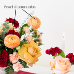 peach ranunculus flower