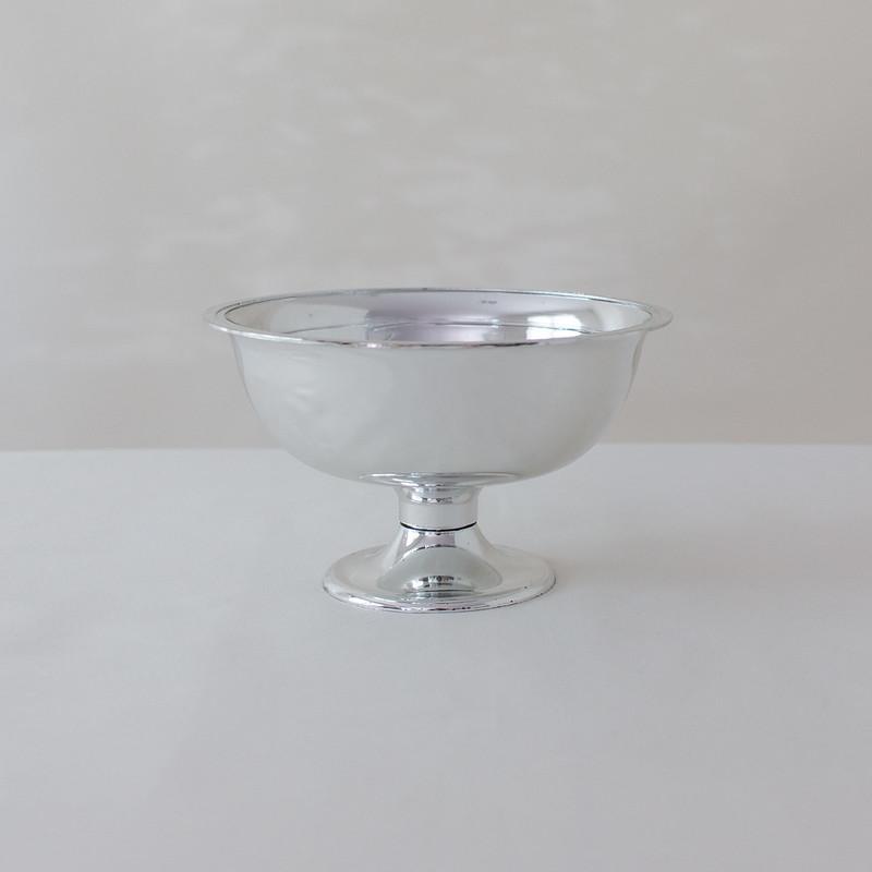 Classic Silver Plastic Compote