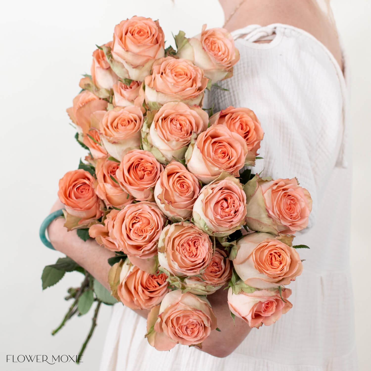 bulk fresh peach roses for wedding