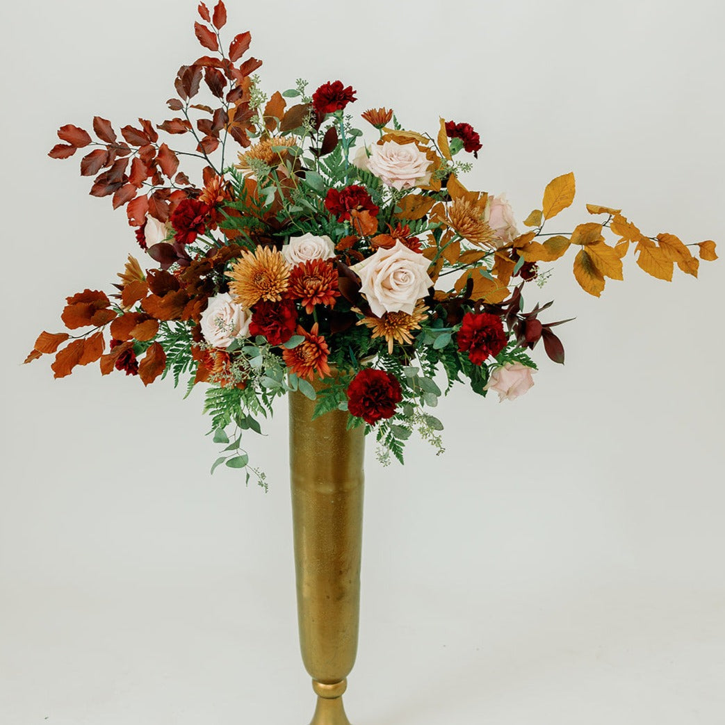 autumn DIY ceremony flowers