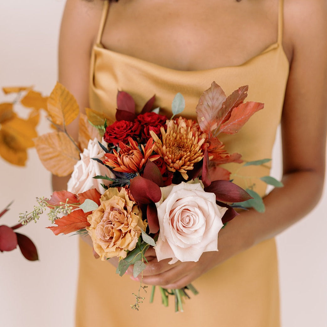 autumn DIY bridesmaid bouquet