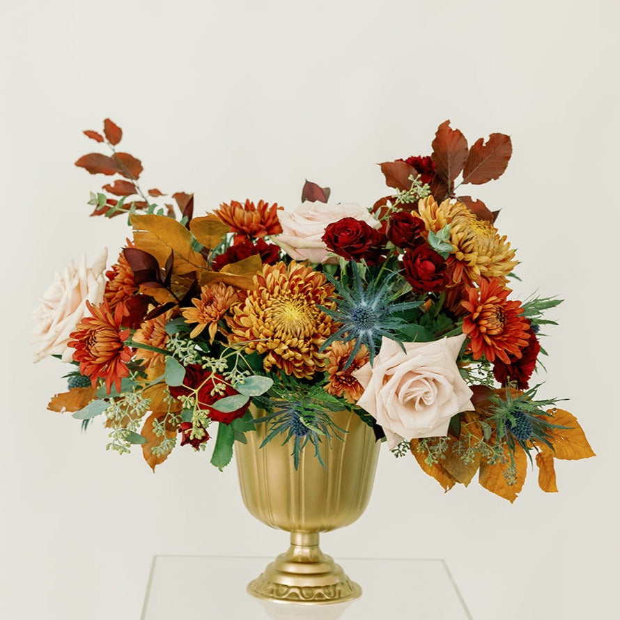 autumn DIY centerpiece flowers