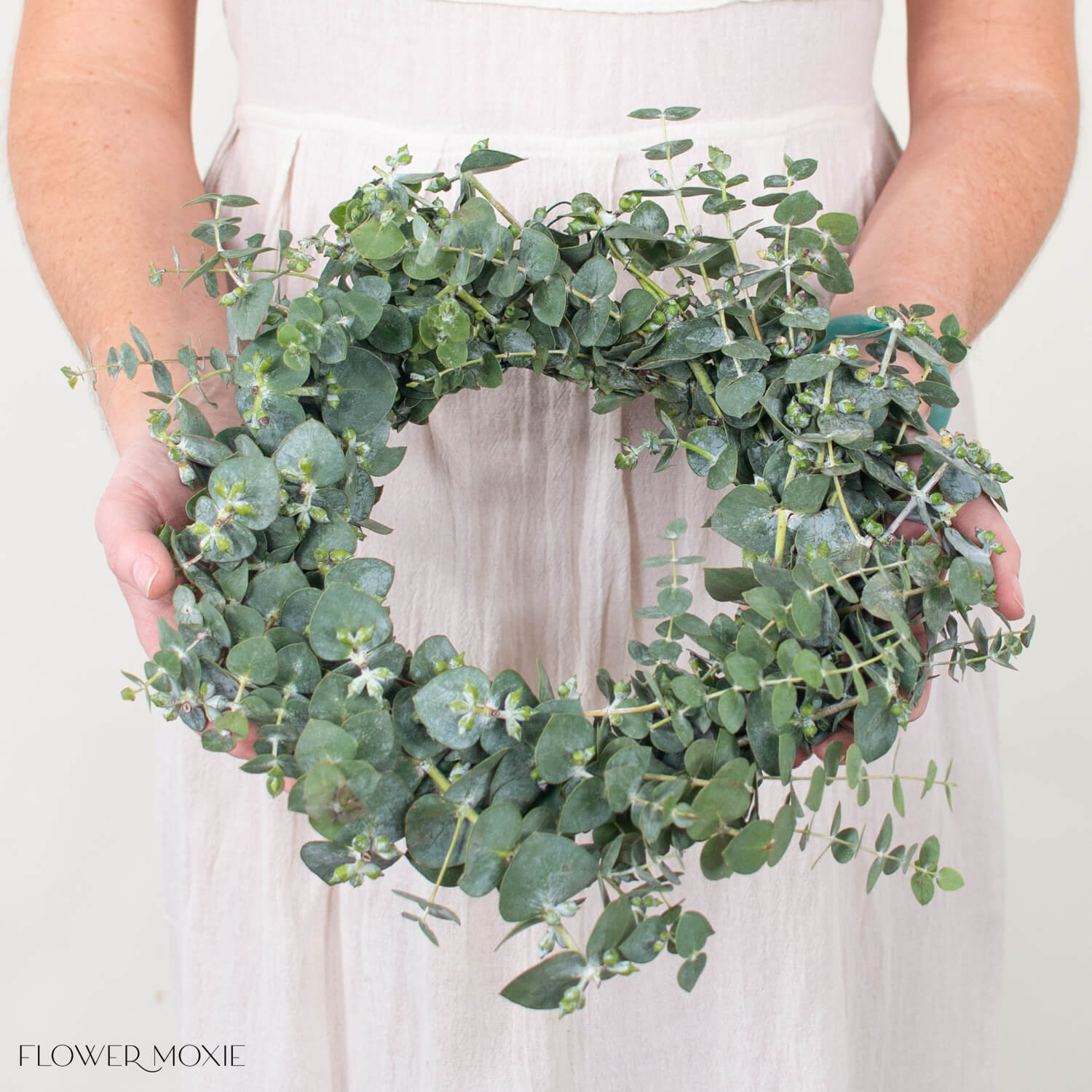 Baby Eucalyptus Candle Ring for Weddings