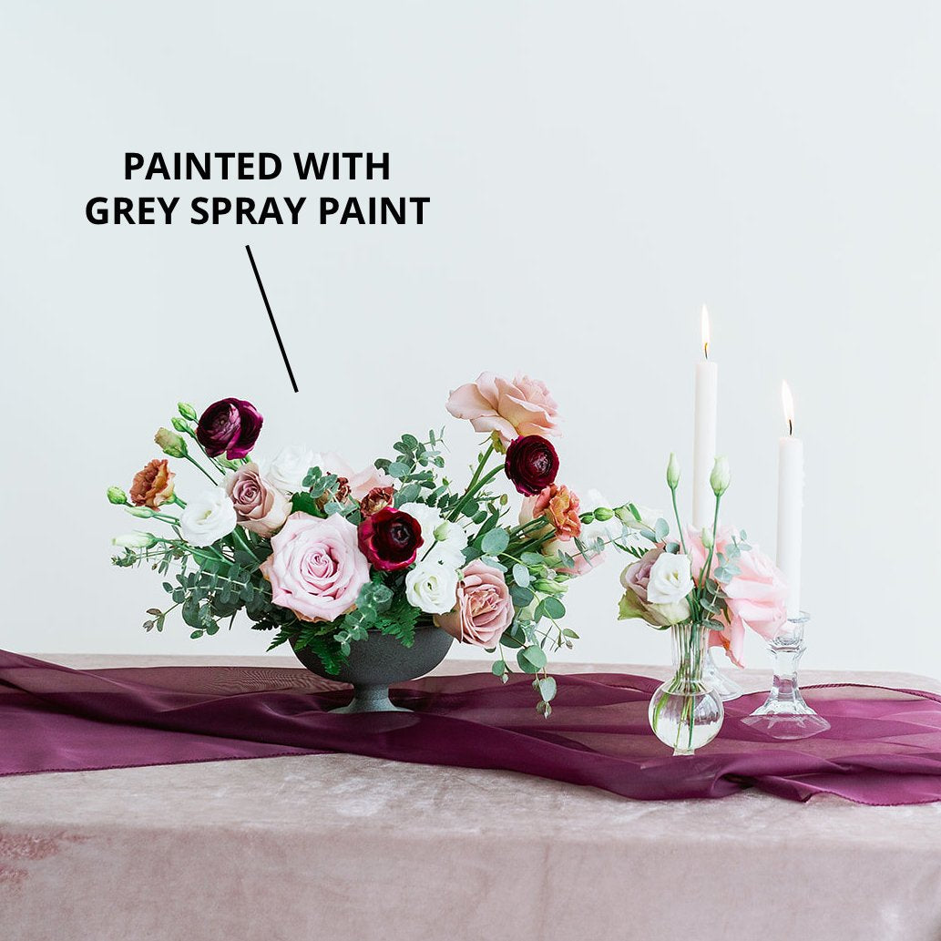 DIY Centerpiece spray painted vase